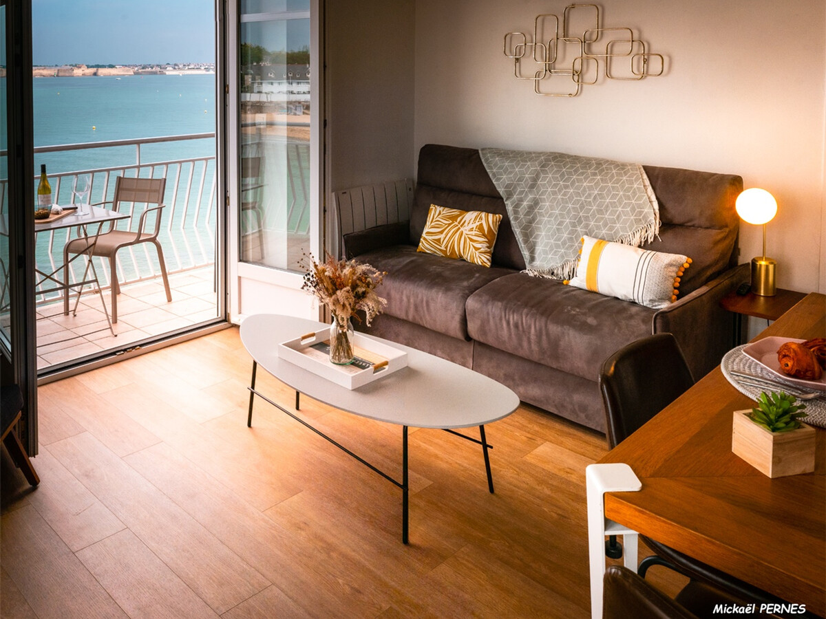 Appartement 2 pièces face mer, 3 balcons à Larmor-Plage - Photo 2