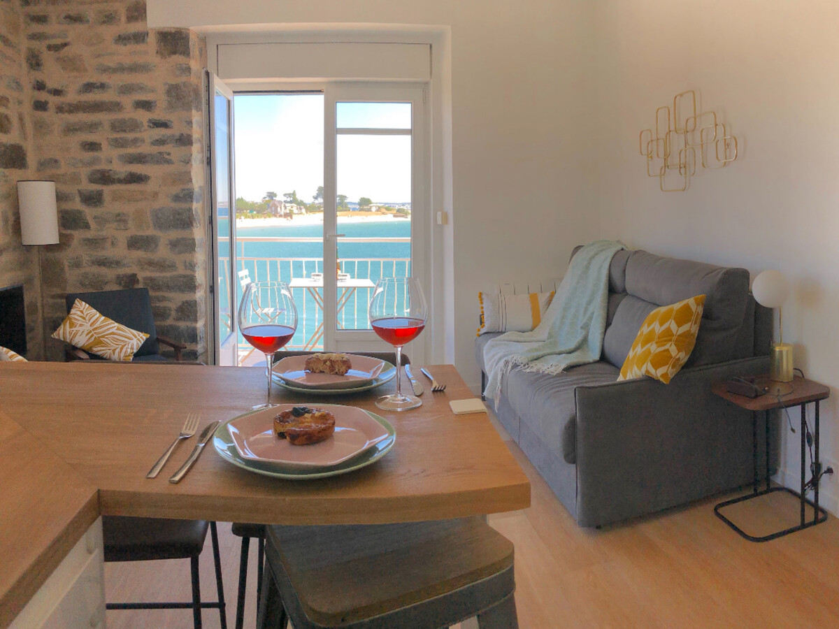 Appartement 2 pièces face mer, 3 balcons à Larmor-Plage - Photo 5