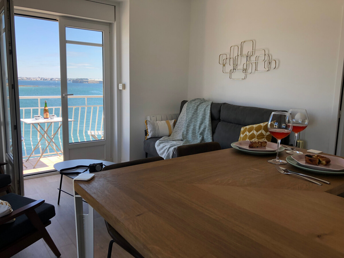 Appartement 2 pièces face mer, 3 balcons à Larmor-Plage - Photo 11
