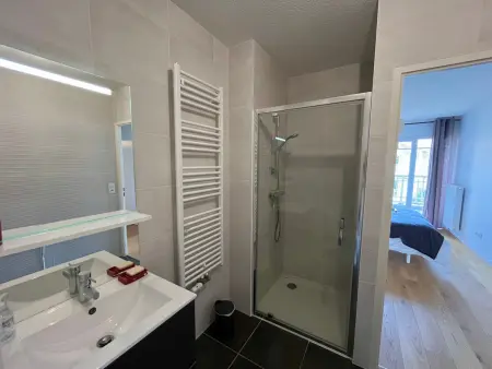 T4 dernière étage, terrasse 60 m² et piscine : photo 11