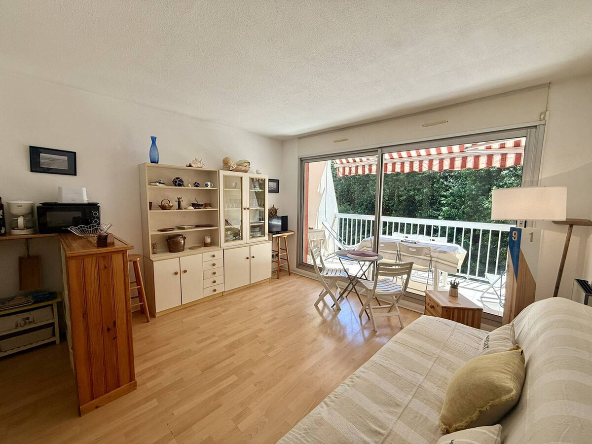 Studio cabine 4 personnes à Arcachon, balcon sud 6,50m² - Photo 2