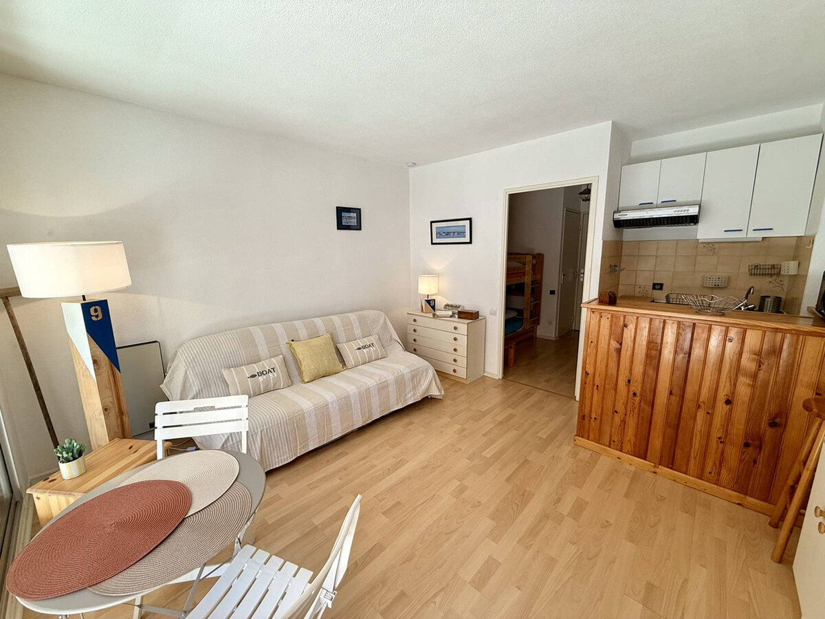 Studio cabine 4 personnes à Arcachon, balcon sud 6,50m² - Photo 9