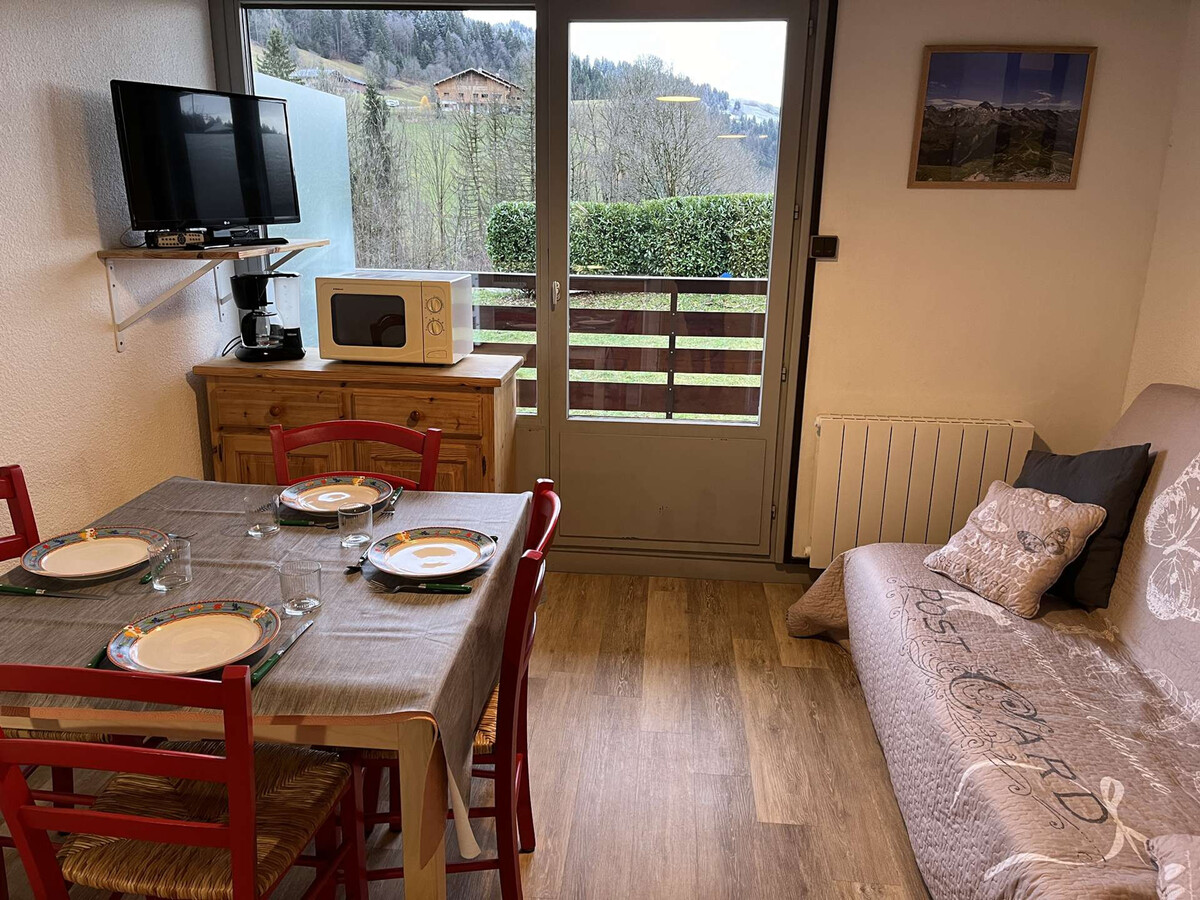 Studio Chinaillon 4 couchages, balcon vue domaine skiable - Photo 3