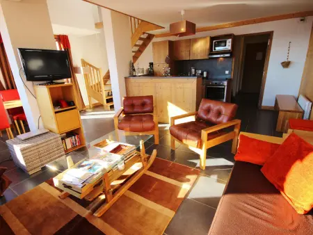 Location appartement à Les Arcs 1600, Duplex 4 pièces pour 10 pers avec terrasse panoramique, piscine et sauna à Arc 1600