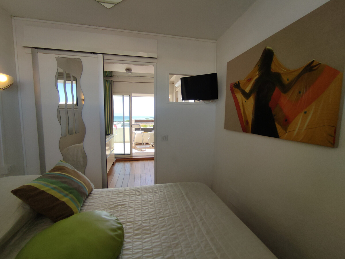 Appartement climatisé 2 pers. avec vue mer au Cap d'Agde - Photo 9