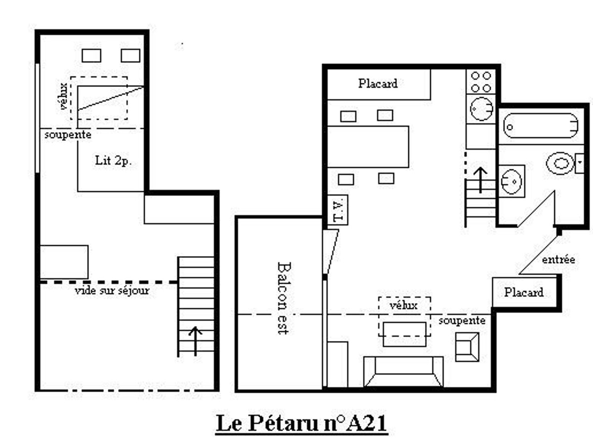Studio Mezzanine 4 Pers - Centre Méribel, 200m Pistes - Photo 13