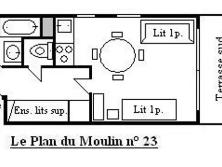 Studio 4 pers, balcon sud, 300m des pistes à Méribel : photo 14