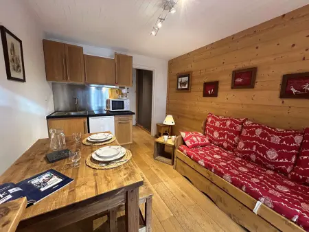 Location appartement à Méribel, Studio cosy pour 2 personnes à Méribel, proche des pistes et commerces