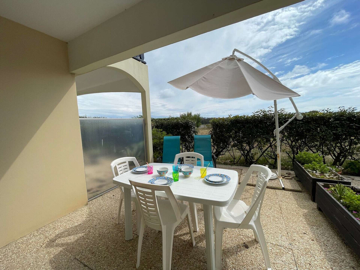 Studio cabine 4 pers. terrasse, garage privé, plage proche - Photo 7