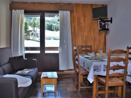 Location appartement à Risoul, Studio 4 couchages au pied des pistes avec casier à ski, Risoul 1850