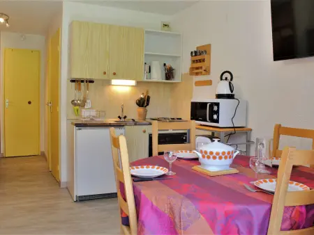T2 Risoul 1850 : balcon sud, parking gratuit, navette : photo 4