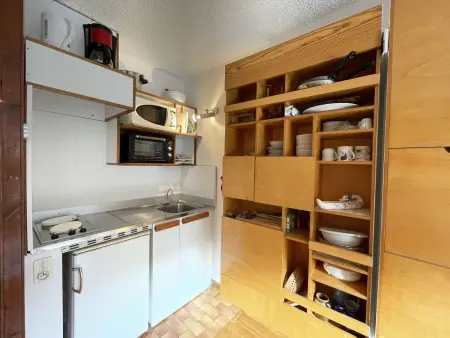 Studio 4 pers. vue pistes à Saint-Chaffrey, parking privé : photo 2
