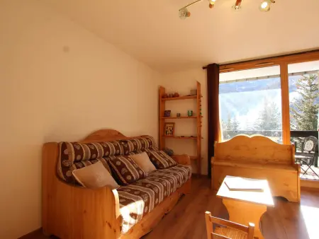 Studio 4 pers à Serre-Chevalier, balcon et casier à ski : photo 4