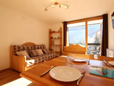 Studio 4 pers à Serre-Chevalier, balcon et casier à ski : photo 20