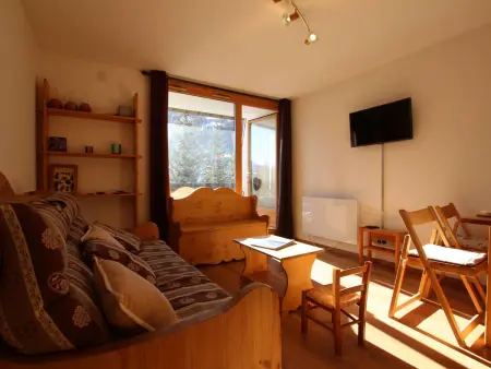Studio 4 pers à Serre-Chevalier, balcon et casier à ski : photo 21