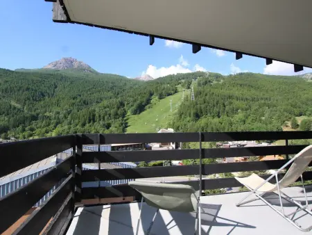 Appartement 8 pers à Serre-Chevalier, balcon sud vue pistes : photo 9
