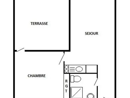 T2 vue mer à Port Leucate, plage devant la résidence, parking privé : photo 11