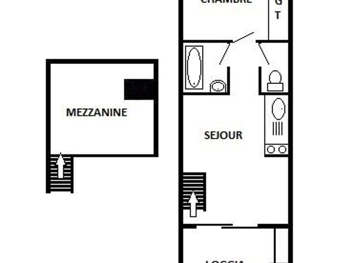 Appartement 6 pers. mezzanine vue mer au Barcarès - Photo 10