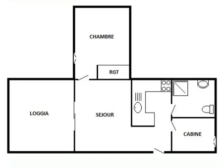 Appartement T2 Cabine 6 pers bord de mer à Port Leucate - Photo 9