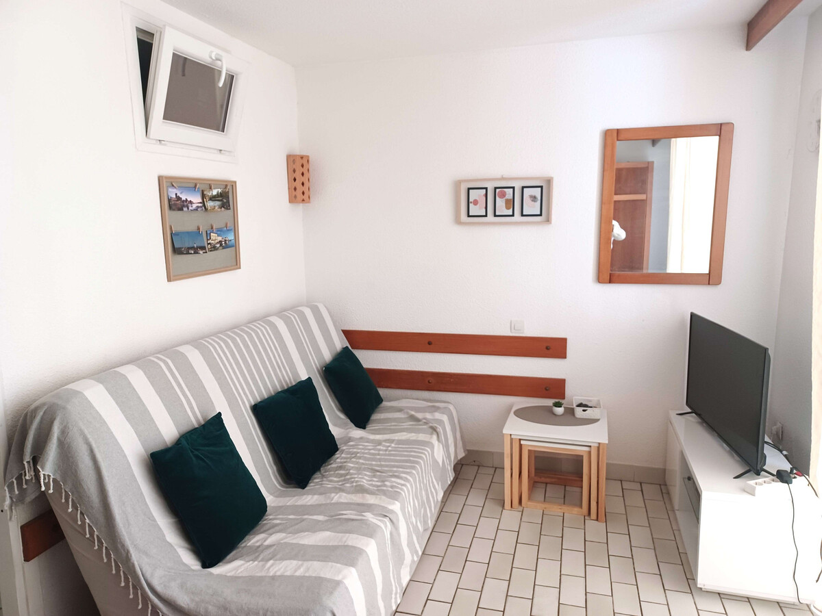 Studio alcôve 4 pers avec véranda au Cap d'Agde - Photo 1
