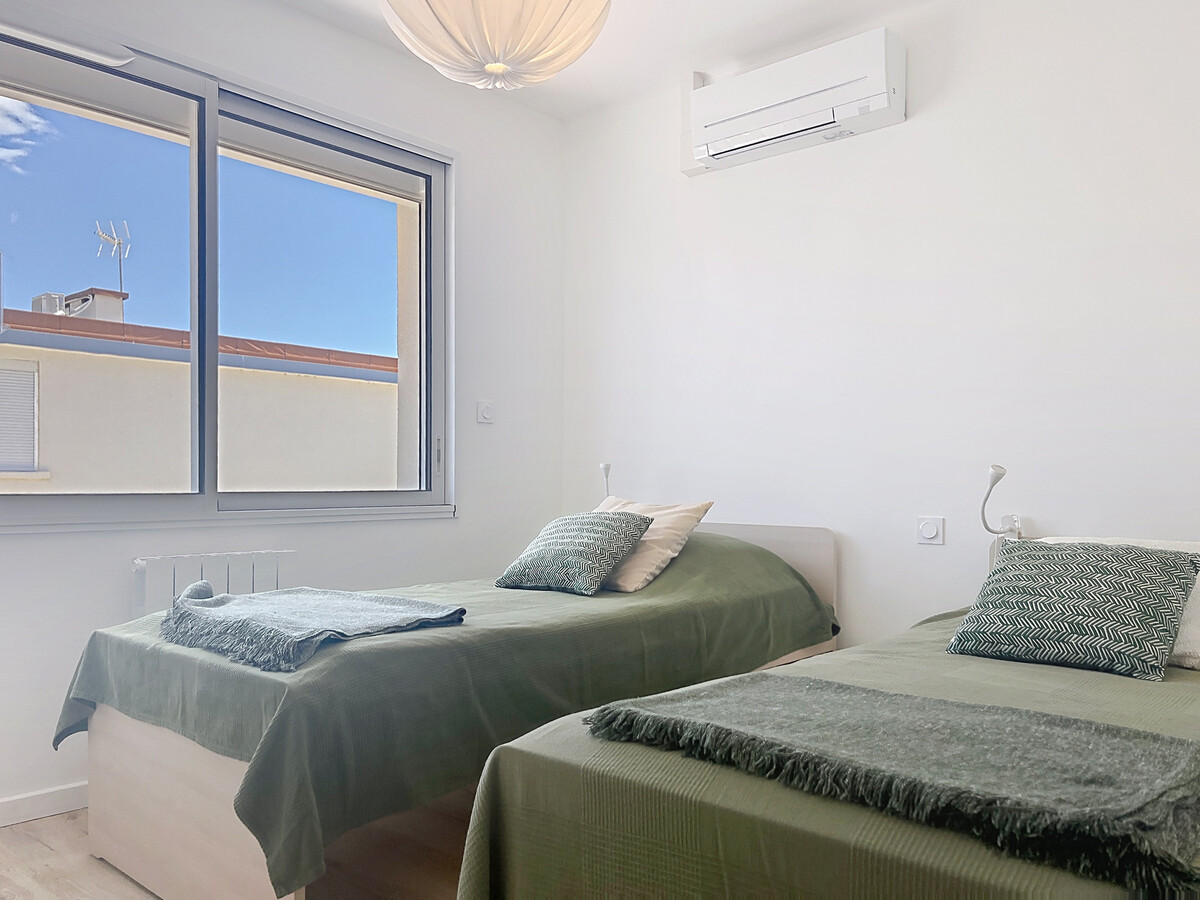 Appart F3 climatisé Palavas, 1ère ligne plage, balcon - Photo 10