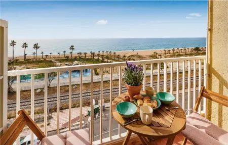 Appartement vue mer sur la plage à Pineda de Mar, 6 personnes : photo 9