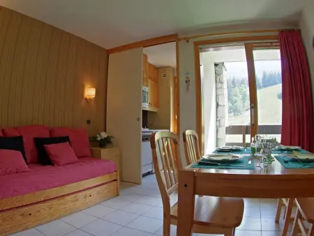 Location appartement à Valmorel, 2 Pièces, Balcon Sud-Est, Face ESF, Ménage Inclus