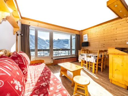 Location appartement à Tignes, Studio rénové skis aux pieds avec balcon et animaux acceptés