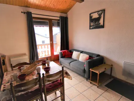 Studio mezzanine Les Saisies, 4 pers, balcon sud - Photo 3
