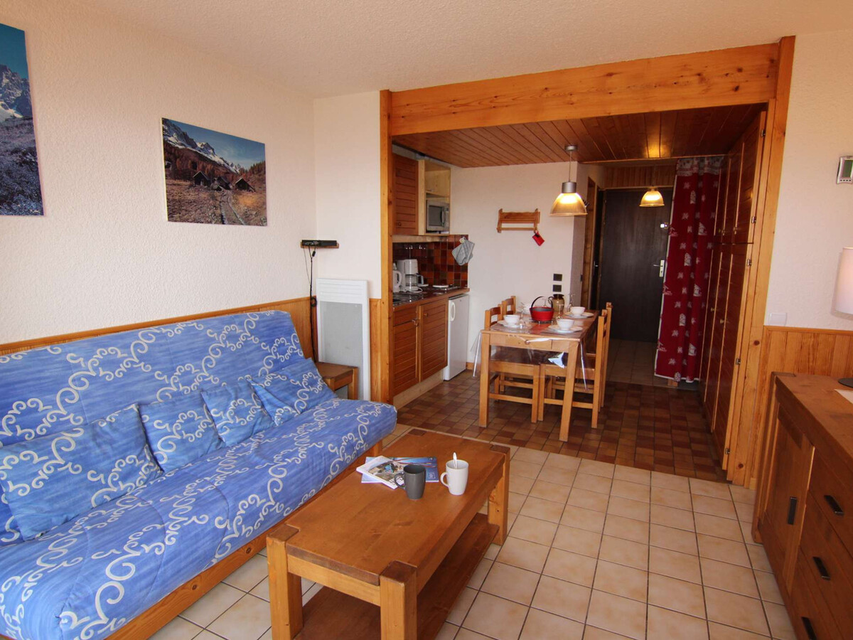 Studio cabine 4 pers. aux Saisies, balcon sud - Photo 1