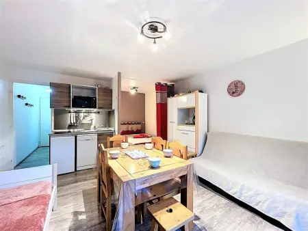 Studio 31m² rénové au 9e étage, balcon sud, accès piscine : photo 2