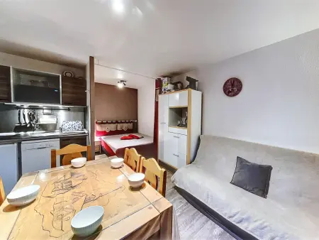 Studio 31m² rénové au 9e étage, balcon sud, accès piscine : photo 6