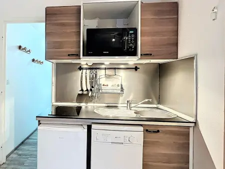 Studio 31m² rénové au 9e étage, balcon sud, accès piscine : photo 8