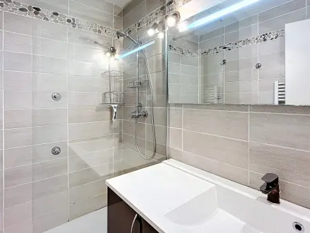 Studio 31m² rénové au 9e étage, balcon sud, accès piscine : photo 10