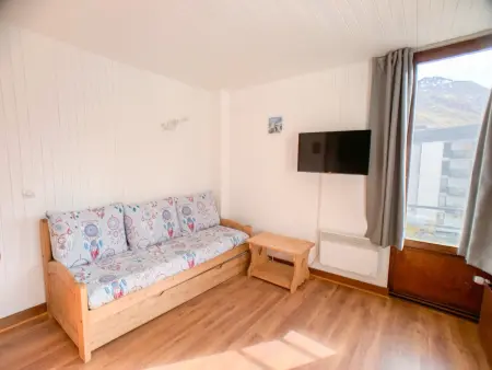 Studio 24m² 4 personnes à Tignes, balcon vue montagne : photo 7