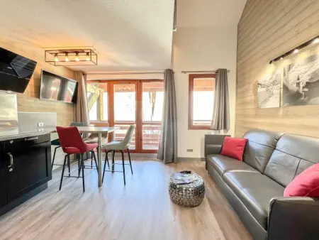 Location appartement à Valloire, Studio mezzanine 4 pers 3* avec WiFi, balcon, accès piscine