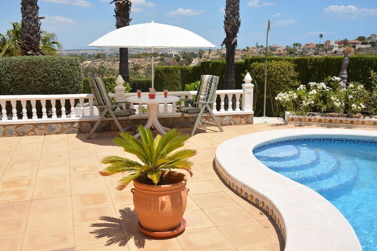 Villa Boya à Rojales : piscine privée et terrasse vue vallée - Photo 24