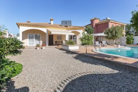 Location villa à Sanlúcar de Barrameda, Villa au bord de la piscine sur la Costa de la Luz