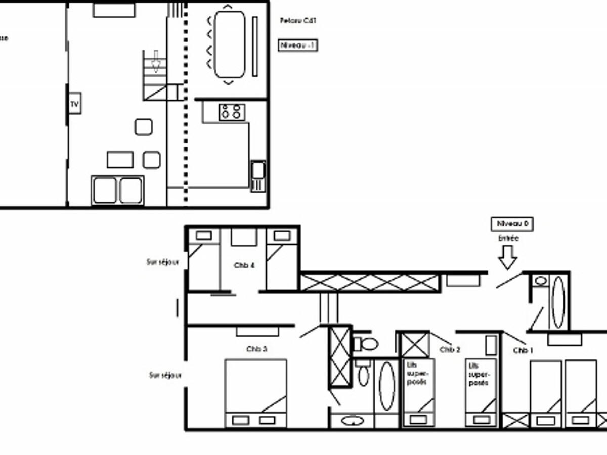 Duplex 5 pièces 100m² à Méribel, 10 pers., animaux ok - Photo 13
