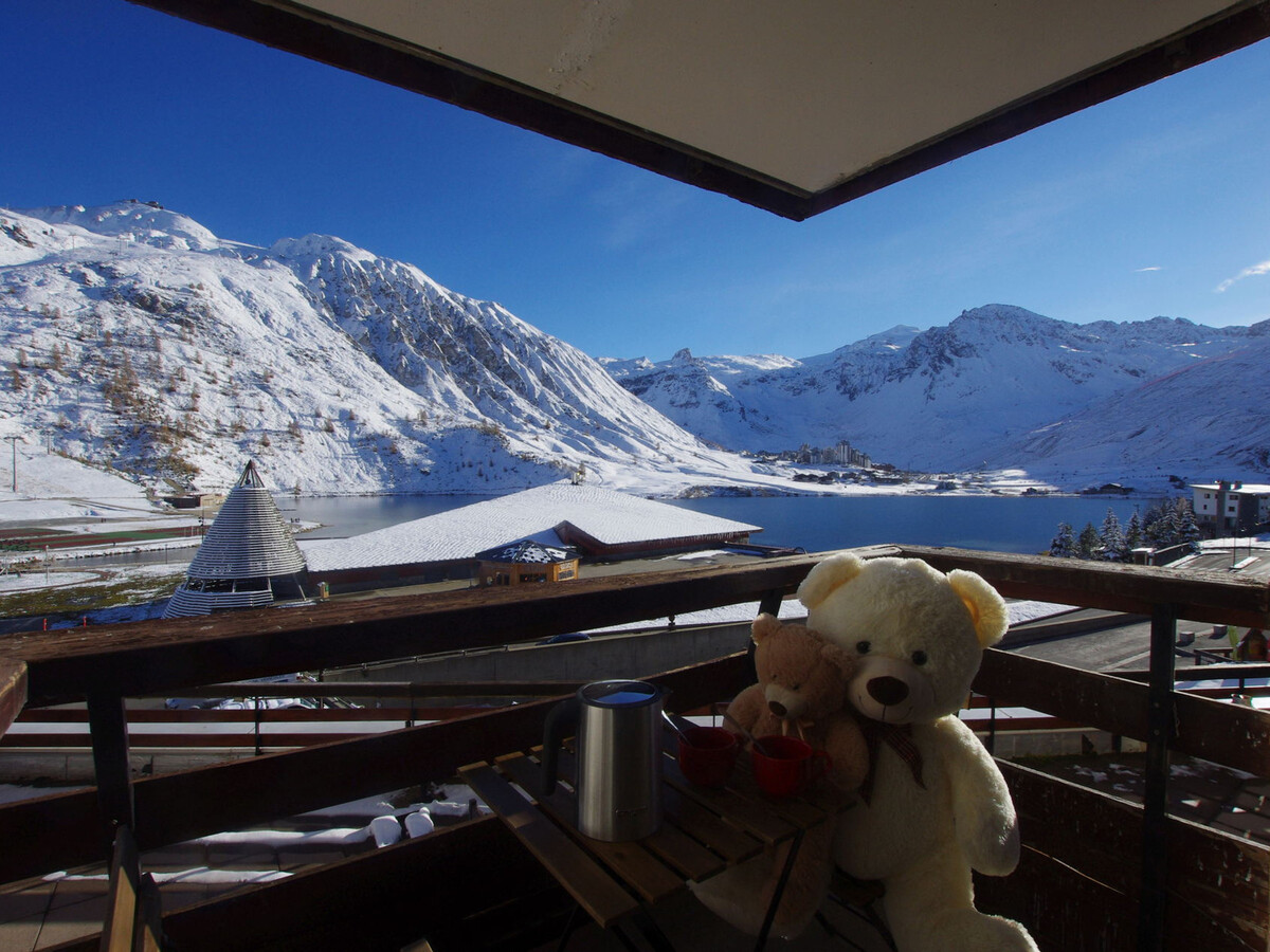 Studio rénové 4 pers, balcon vue lac à Tignes - Photo 16
