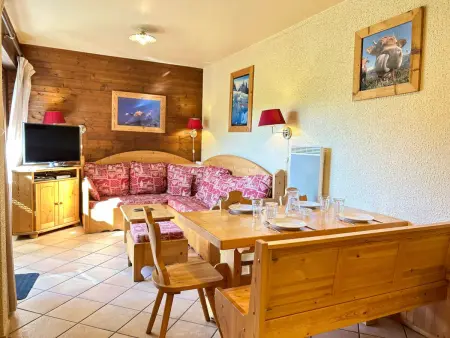 Location appartement à Les Gets, Appartement avec Terrasse au Pied des Pistes, Centre des Gets, 3 Étoiles, 6 pers., Animaux Acceptés