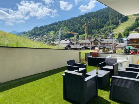 Appartement 3 étoiles, terrasse 30 m² sur les pistes, Les Gets : photo 6