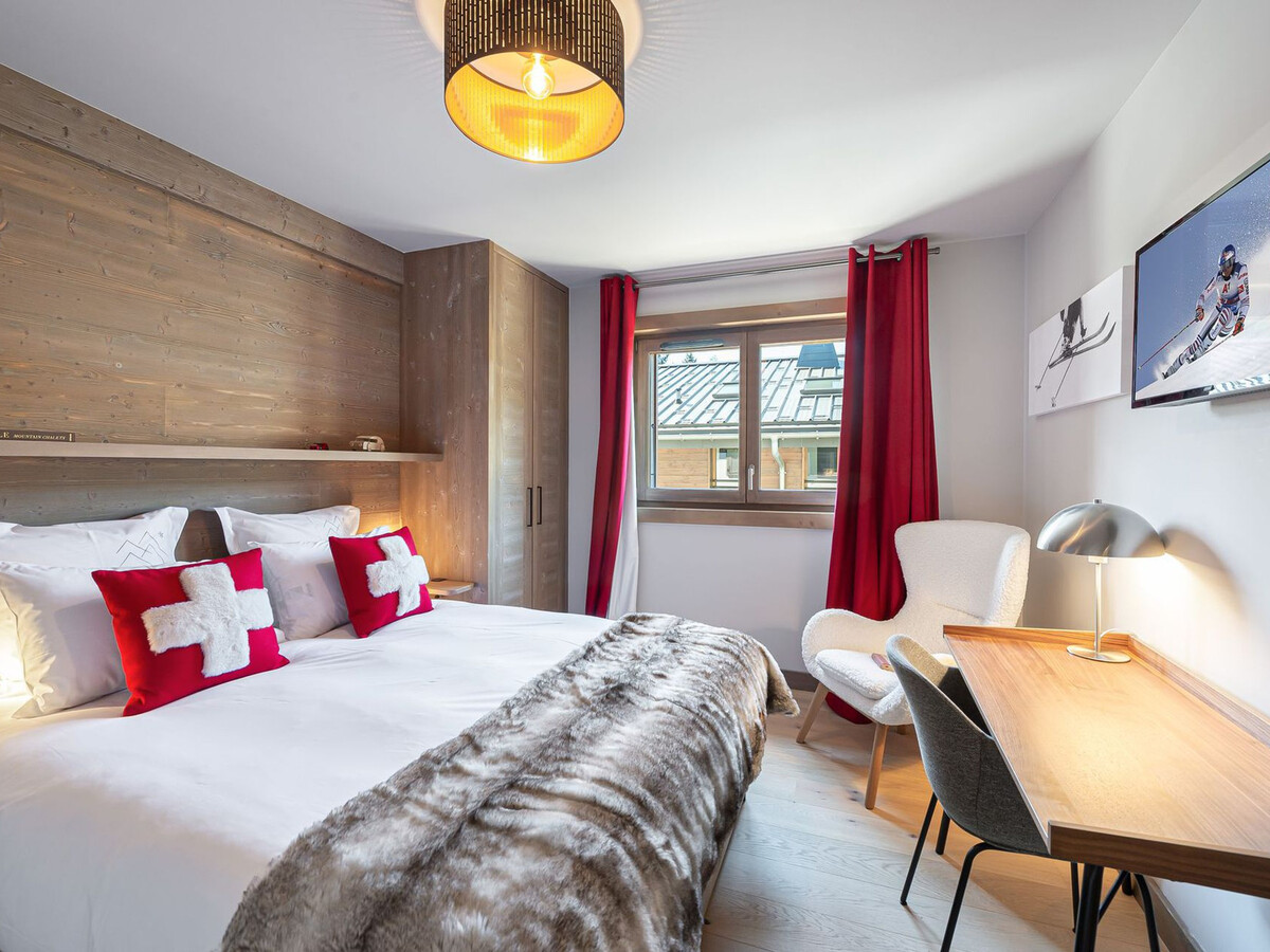 Appart 4 chambres Megève, balcon vallée et accès piscine - Photo 8