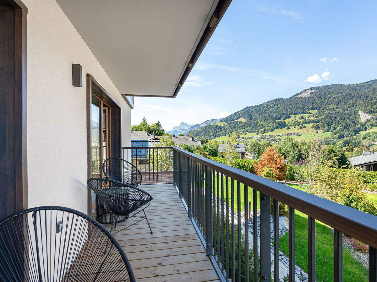 Appart 4 chambres Megève, balcon vallée et accès piscine - Photo 12