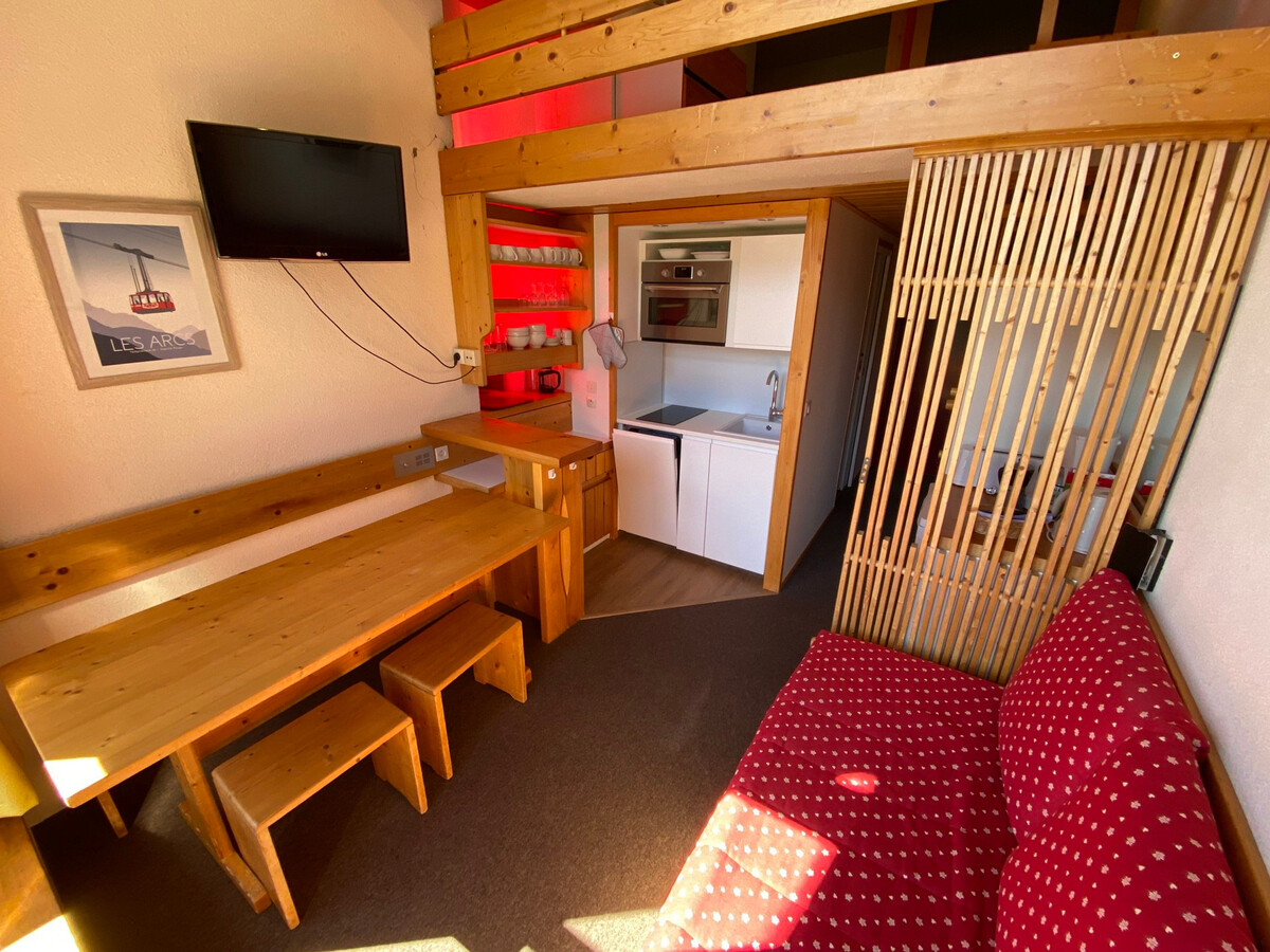 Studio mezzanine 4 pers. Les Arcs, vue vallée - Photo 3