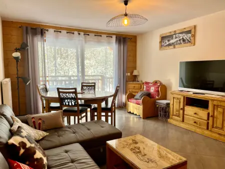Location appartement à Samoëns, Appartement T3 cosy près du centre avec terrasse et parking