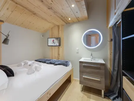 Duplex 4 pers. avec sauna privé aux pieds des pistes : photo 5