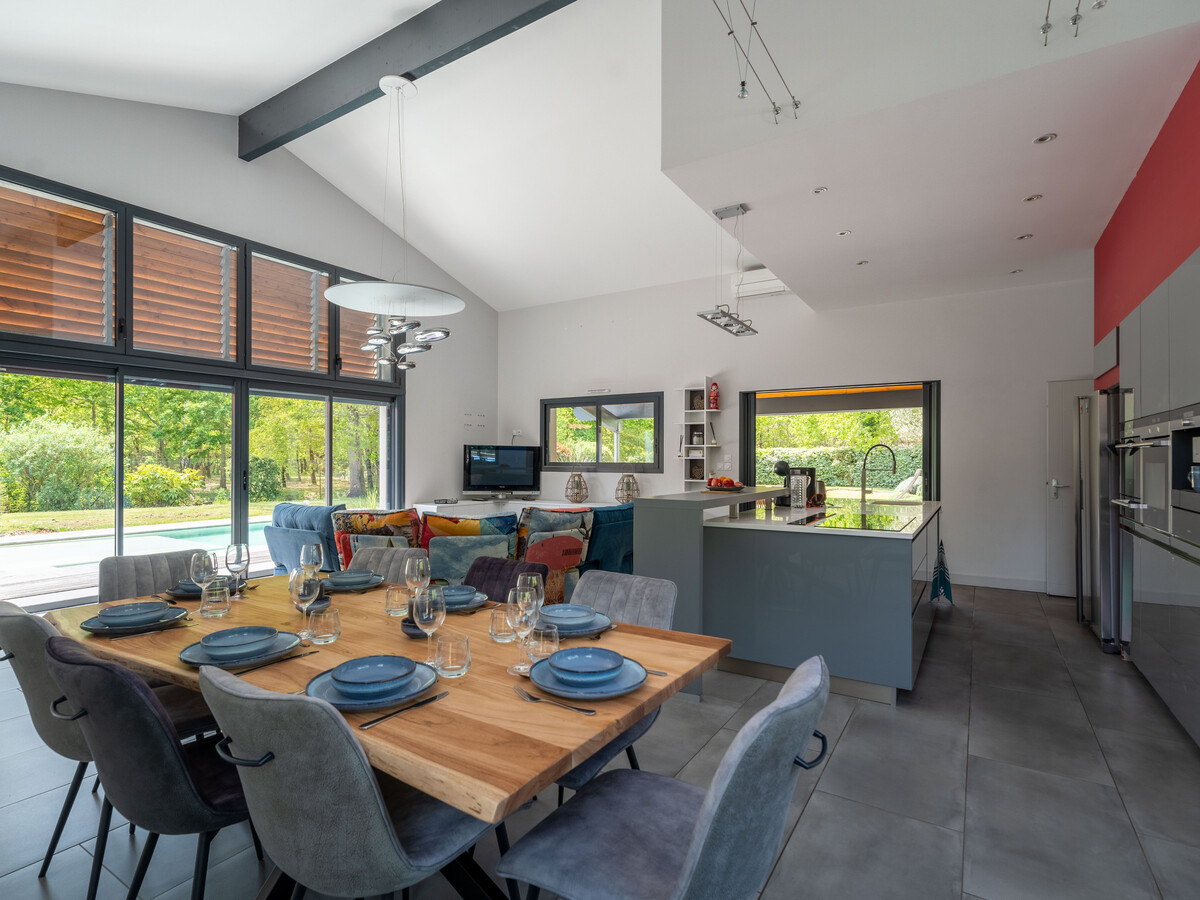 Villa contemporaine 14 pers., piscine chauffée et plancha - Photo 3