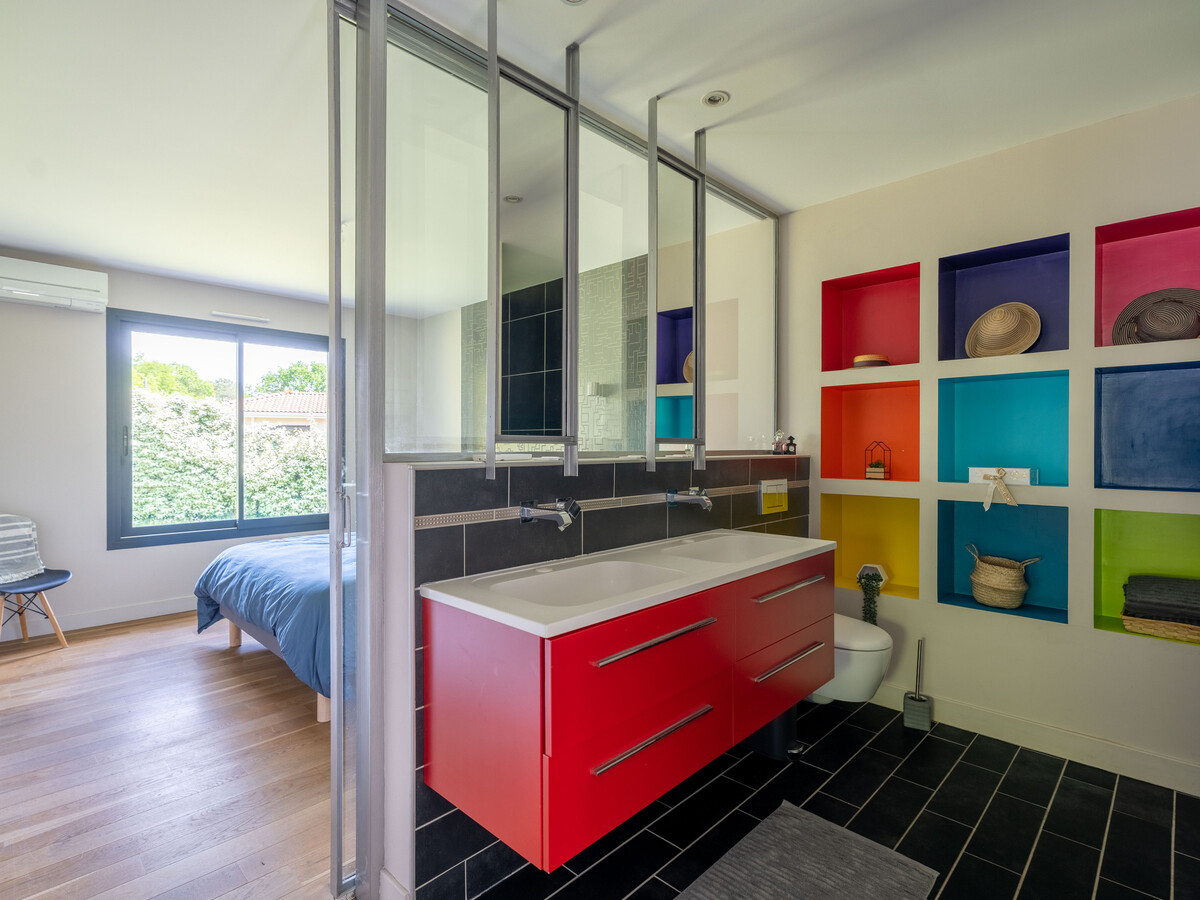 Villa contemporaine 14 pers., piscine chauffée et plancha - Photo 10