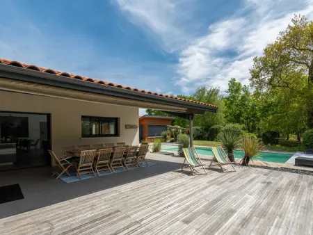 Villa contemporaine 14 pers., piscine chauffée et plancha : photo 23